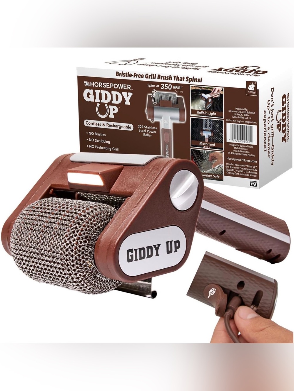 NEW HorsePower Giddy Up Grill Cleaner